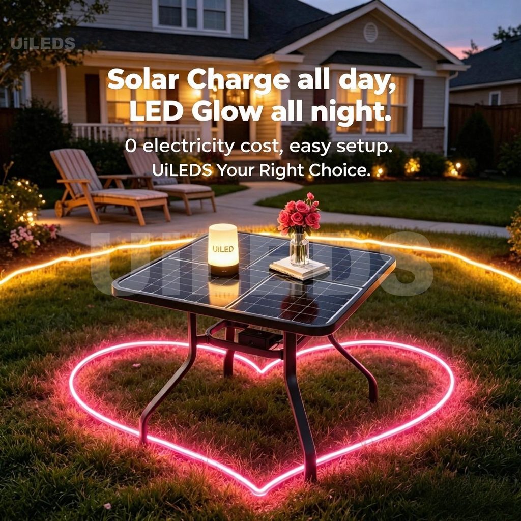 Solar Patio / Backyard Table